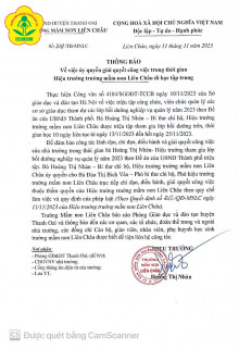 Thông báo về việc ủy quyền giải quyết công việc trong thời gian Hiệu trưởng đi học tập trung tại lớp bồi dưỡng nghiệp vụ quản lý
