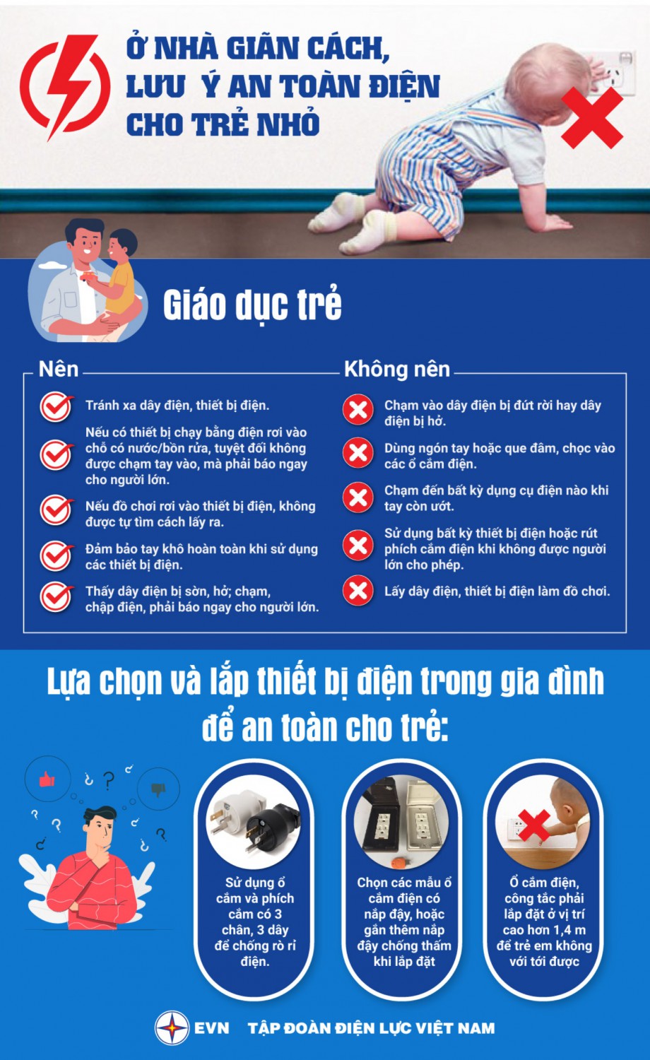CÁCH PHÒNG CHỐNG VÀ CẤP CỨU KHI BỊ ĐIỆN GIẬT CHO TRẺ NHỎ KHI Ở NHÀ