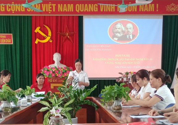 Hội Nghị Đánh Giá Xếp Loại Đối Với Chi Bộ, Đảng Viên Năm 2022