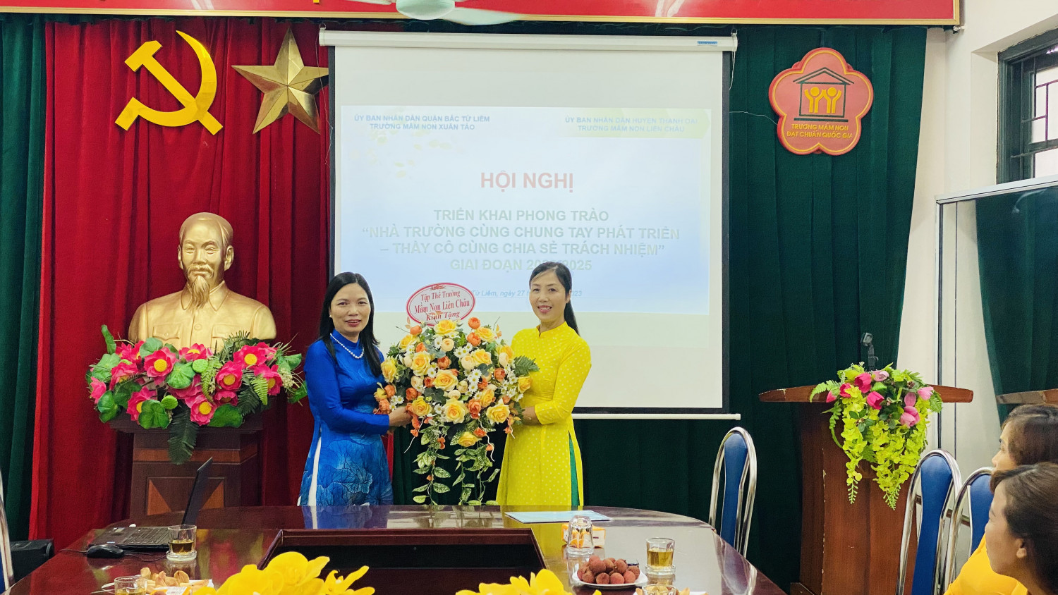 Buổi Giao Lưu giữa 2 trường MN Liên Châu & MN Xuân Tảo