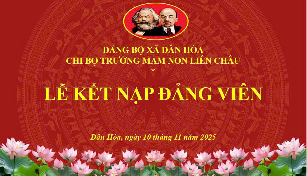 LỄ KẾT NẠP ĐẢNG VIÊN QUẦN CHÚNG NGUYỄN THỊ HUẾ